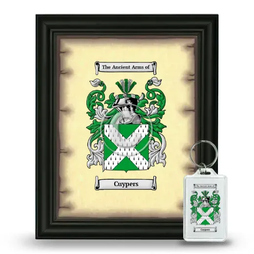Cuypers Framed Coat of Arms and Keychain - Black