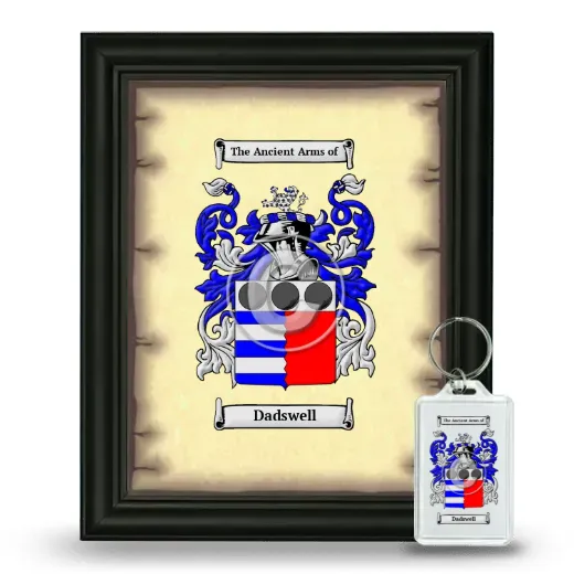 Dadswell Framed Coat of Arms and Keychain - Black