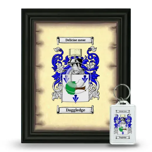 Daggledge Framed Coat of Arms and Keychain - Black