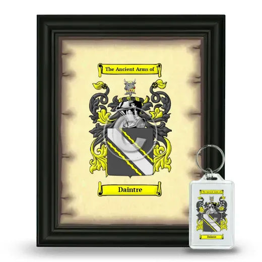 Daintre Framed Coat of Arms and Keychain - Black