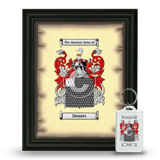 Danuts Framed Coat of Arms and Keychain - Black