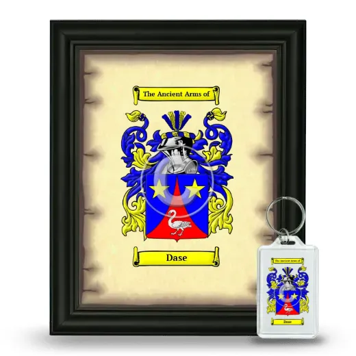 Dase Framed Coat of Arms and Keychain - Black