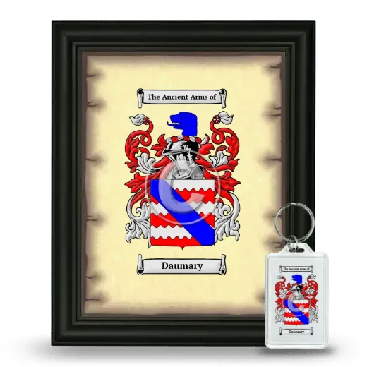 Daumary Framed Coat of Arms and Keychain - Black