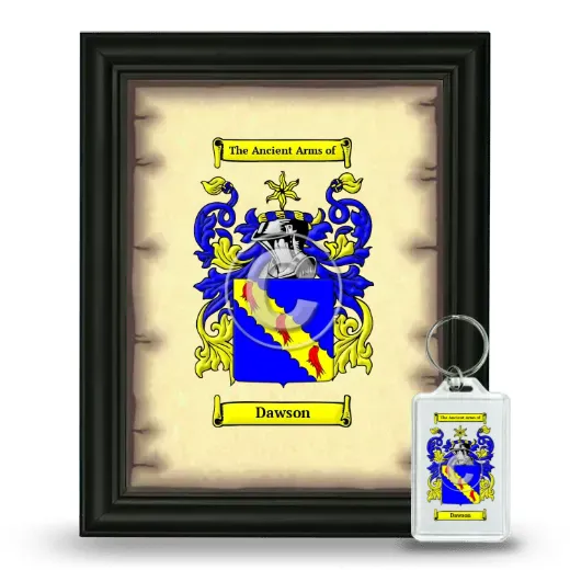 Dawson Framed Coat of Arms and Keychain - Black