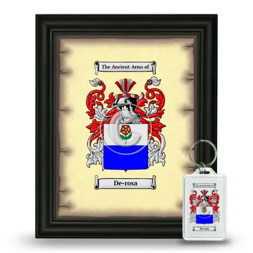 De-rosa Framed Coat of Arms and Keychain - Black