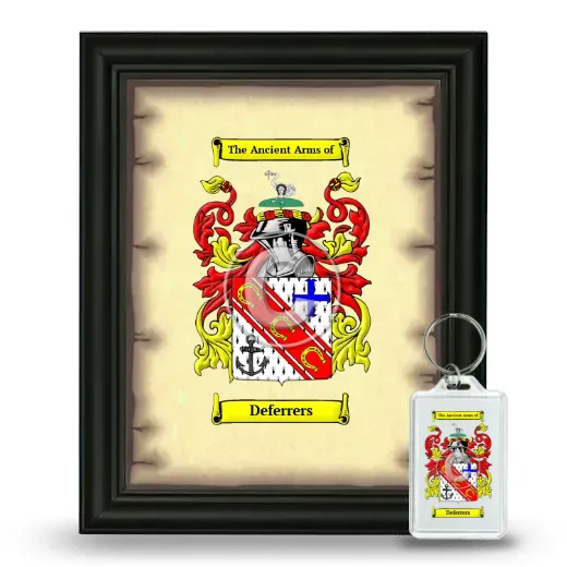 Deferrers Framed Coat of Arms and Keychain - Black