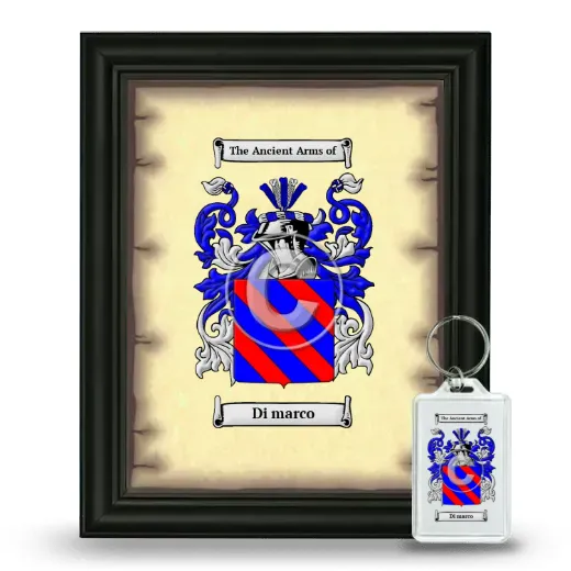 Di marco Framed Coat of Arms and Keychain - Black