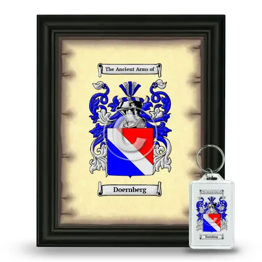 Doernberg Framed Coat of Arms and Keychain - Black
