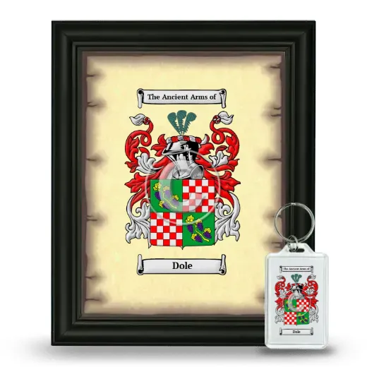 Dole Framed Coat of Arms and Keychain - Black