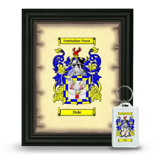 Dole Framed Coat of Arms and Keychain - Black
