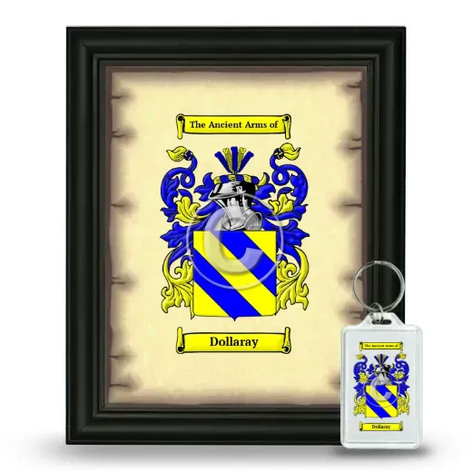 Dollaray Framed Coat of Arms and Keychain - Black