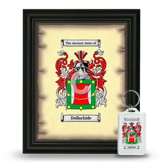 Dollarhide Framed Coat of Arms and Keychain - Black