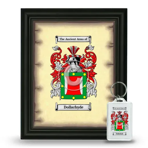 Dollarhyde Framed Coat of Arms and Keychain - Black