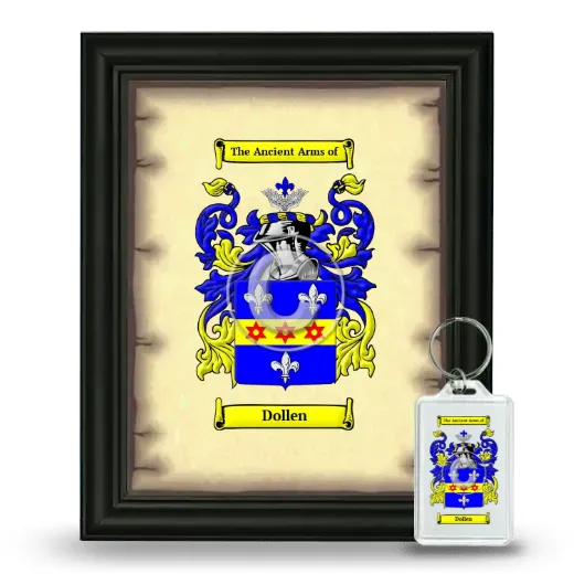 Dollen Framed Coat of Arms and Keychain - Black