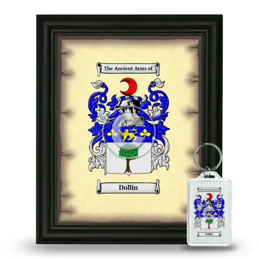 Dollin Framed Coat of Arms and Keychain - Black