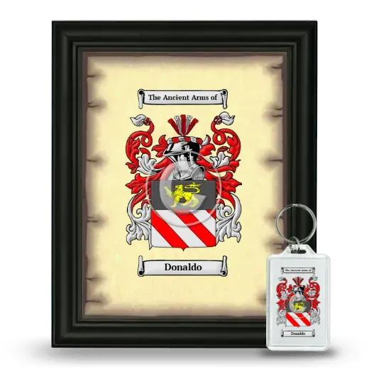 Donaldo Framed Coat of Arms and Keychain - Black