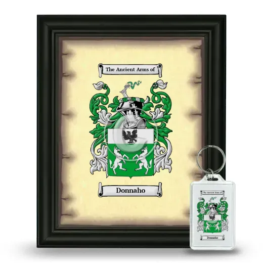 Donnaho Framed Coat of Arms and Keychain - Black