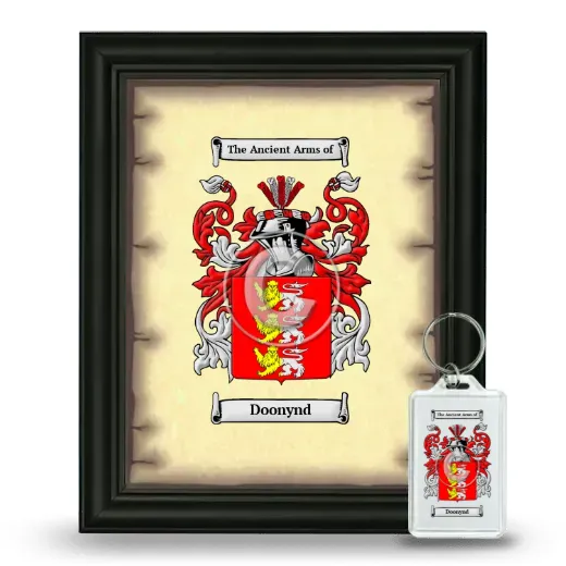 Doonynd Framed Coat of Arms and Keychain - Black