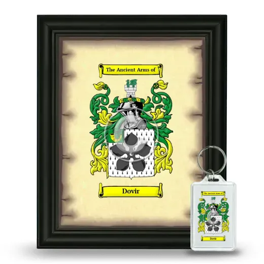 Dovir Framed Coat of Arms and Keychain - Black