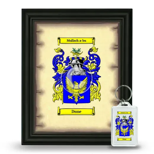 Dune Framed Coat of Arms and Keychain - Black