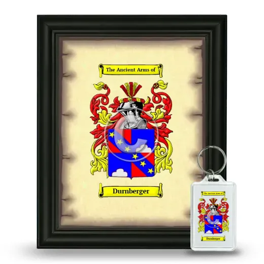 Durnberger Framed Coat of Arms and Keychain - Black