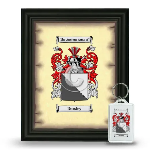 Dursley Framed Coat of Arms and Keychain - Black