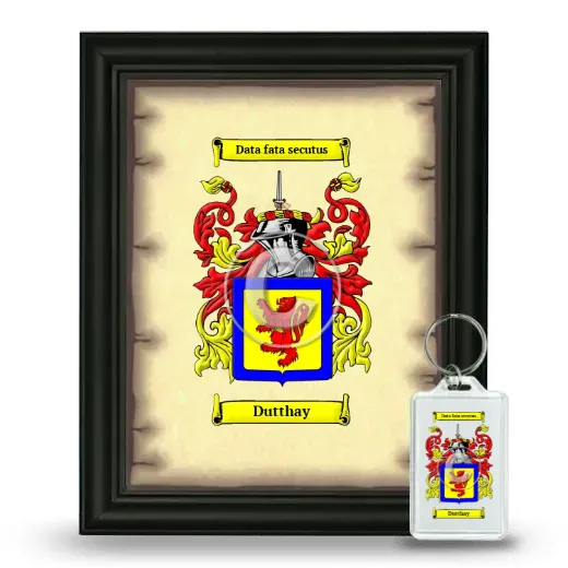 Dutthay Framed Coat of Arms and Keychain - Black