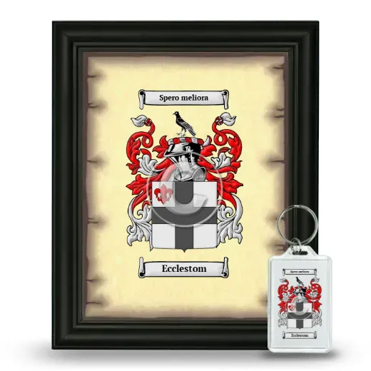 Ecclestom Framed Coat of Arms and Keychain - Black
