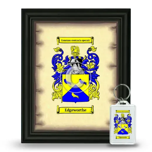 Edgeworthe Framed Coat of Arms and Keychain - Black