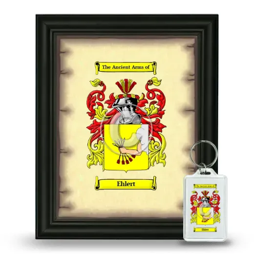 Ehlert Framed Coat of Arms and Keychain - Black