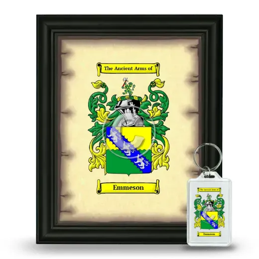 Emmeson Framed Coat of Arms and Keychain - Black