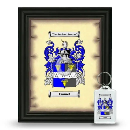 Emmet Framed Coat of Arms and Keychain - Black