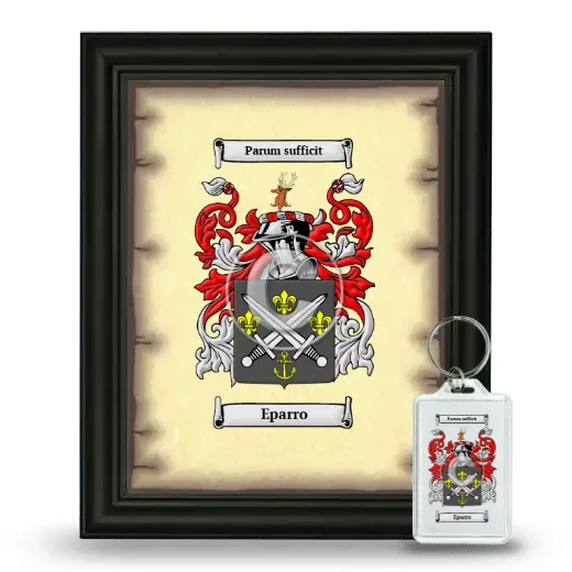 Eparro Framed Coat of Arms and Keychain - Black