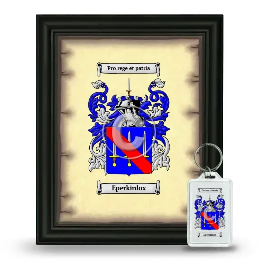 Eperkirdox Framed Coat of Arms and Keychain - Black