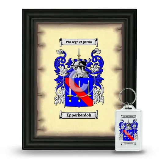 Epperkerdoh Framed Coat of Arms and Keychain - Black