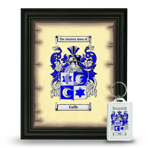 Faffe Framed Coat of Arms and Keychain - Black