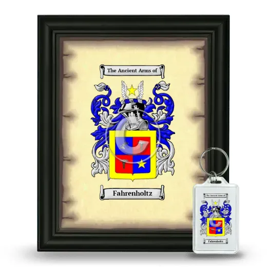 Fahrenholtz Framed Coat of Arms and Keychain - Black