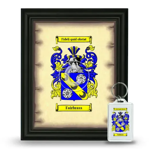 Fairbrass Framed Coat of Arms and Keychain - Black