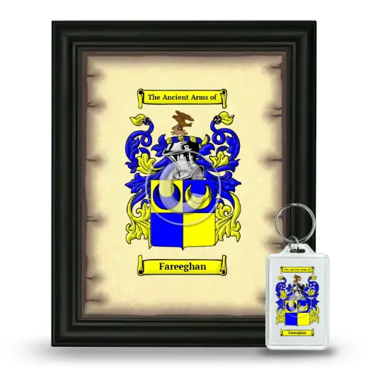 Fareeghan Framed Coat of Arms and Keychain - Black