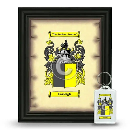 Farleigh Framed Coat of Arms and Keychain - Black