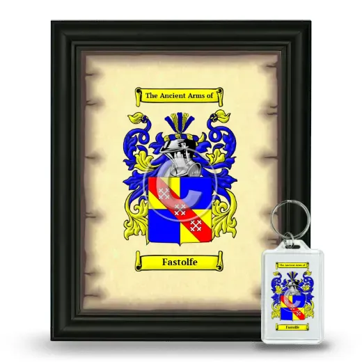 Fastolfe Framed Coat of Arms and Keychain - Black