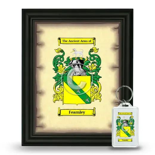 Fearnley Framed Coat of Arms and Keychain - Black