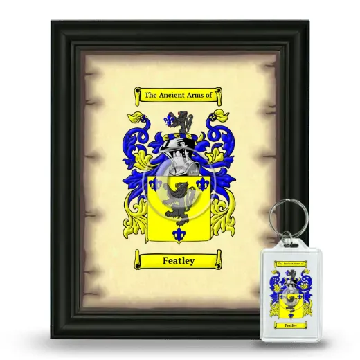 Featley Framed Coat of Arms and Keychain - Black