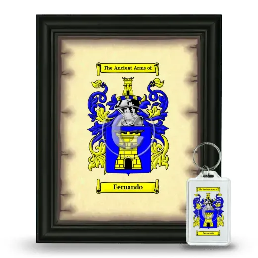 Fernando Framed Coat of Arms and Keychain - Black