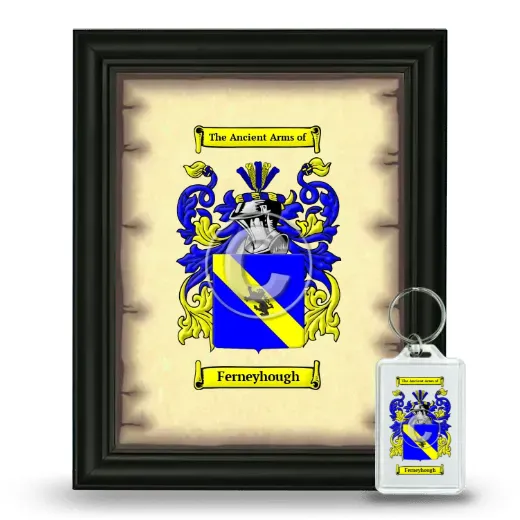 Ferneyhough Framed Coat of Arms and Keychain - Black