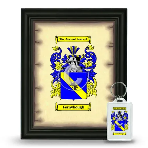Fernyhough Framed Coat of Arms and Keychain - Black