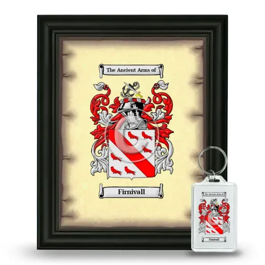 Firnivall Framed Coat of Arms and Keychain - Black