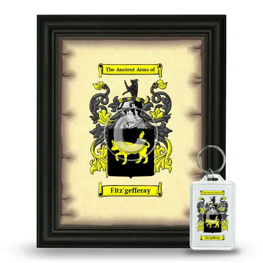 Fitz'gefferay Framed Coat of Arms and Keychain - Black
