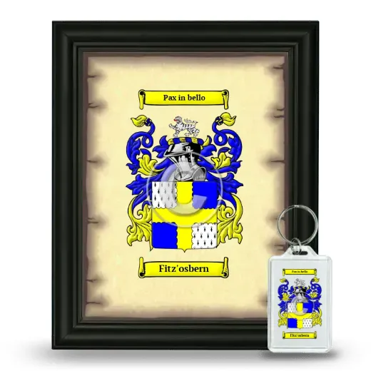 Fitz'osbern Framed Coat of Arms and Keychain - Black