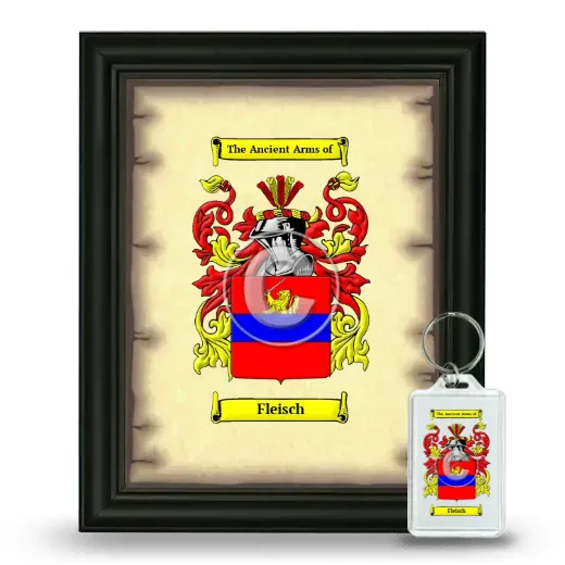 Fleisch Framed Coat of Arms and Keychain - Black